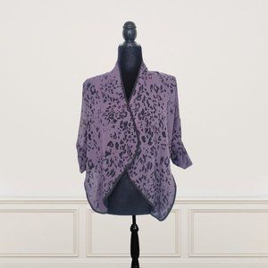 Sheer cheetah print with  adjustable band